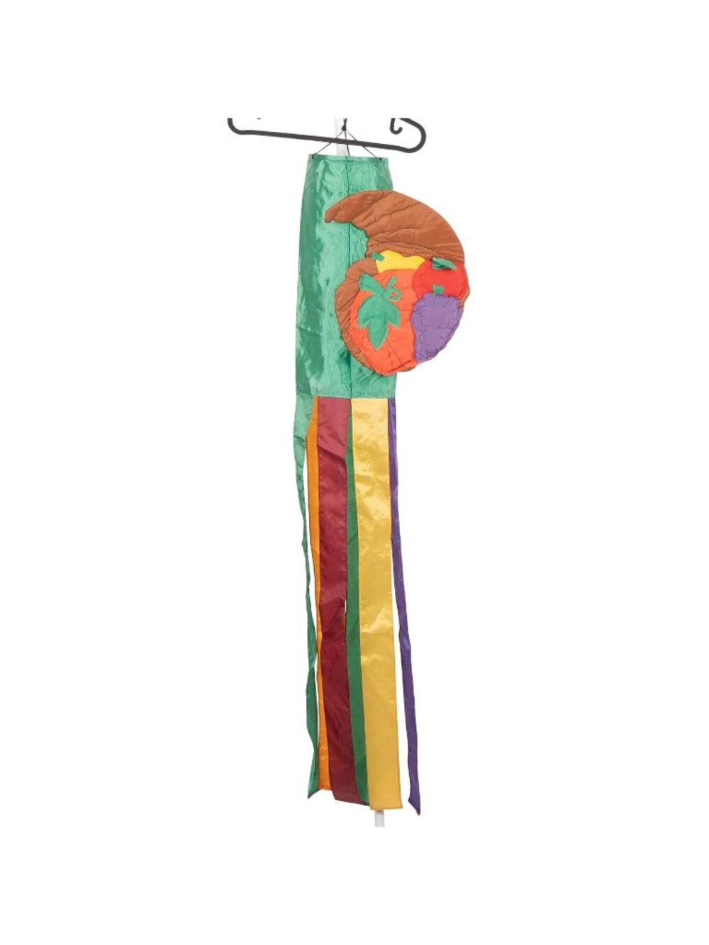 Thanksgiving Cornucopia Windsock VTG Multicolor Streamers Yard Outdoor Decor